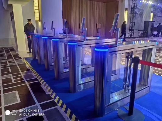 Dual Direction Facial Recognition Swing Barrier Turnstile