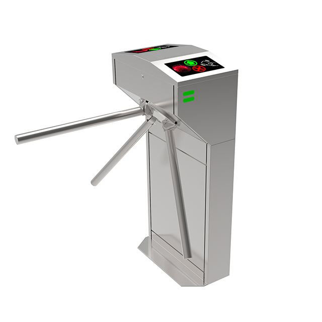 Vertical Tripod Turnstile Gate Security Entrance Works With RFID IC Cards Reader
