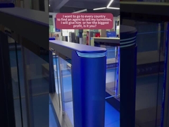 Automatic Fast Speed Gate Swing Barrier Turnstile With RIFD Access Control System