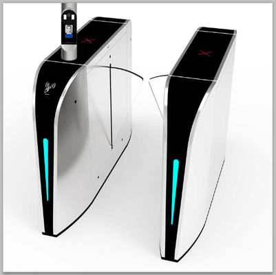0.3 Seconds Automated Turnstiles Flap Barrier Gate For Airports Stations