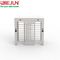 Security Pedestrian Turnstile Gate Stainless Steel With Double Lane