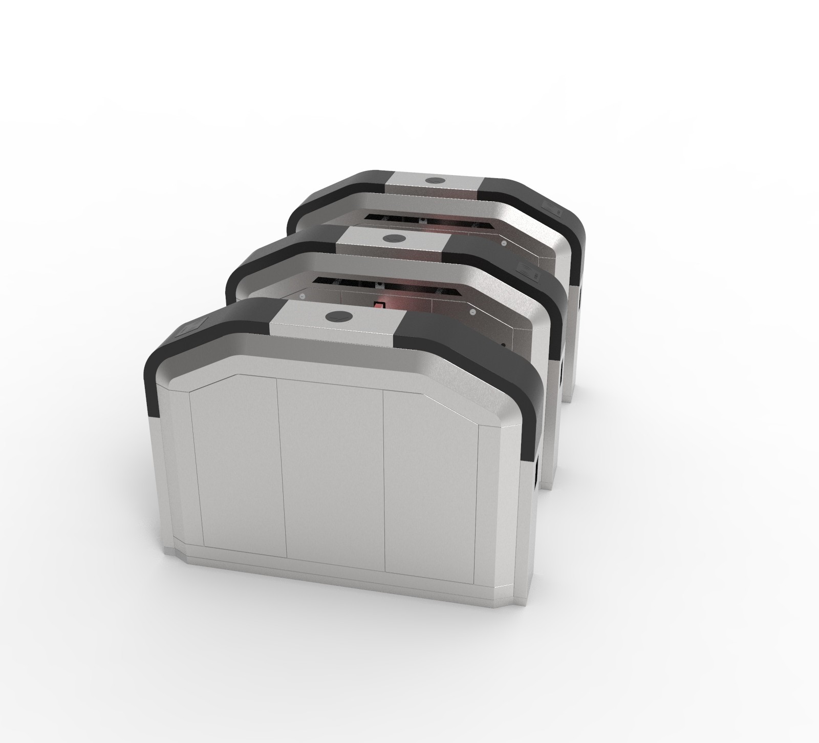 Library Flap Barrier Gate Turnstile 220AC Brushless Motor Entrance Gate