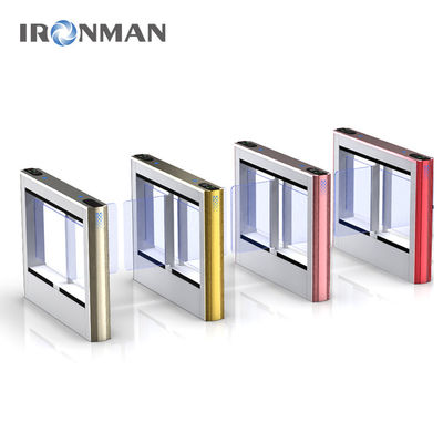 Pedestrian Gate Access Control Servo Motor Swing Barrier Optical Swing Turnstile