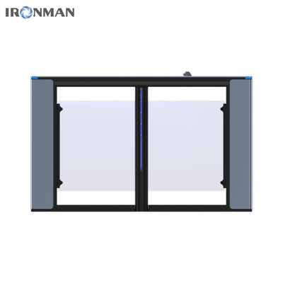 Top Cover 10mm Thick Precision Aluminium Alloy Moulding Pedestrian Turnstile Gate for Office Building Entry Management