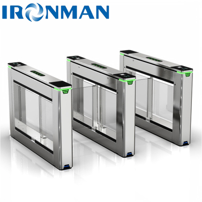 Supermarket / Station Swing Gate Turnstile DC24V Double Direction High Speed Gate