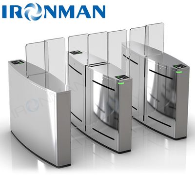 SUS304 Stainless Steel Sliding Turnstile For Theaters / Office Buildings / Factories